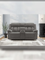 Causeuse inclinable Ricardo en gris – mise en situation dans un salon – Meubles TOCO