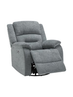 Chaise inclinable Béatrice en bleu – photo sur fond blanc – Meubles TOCO