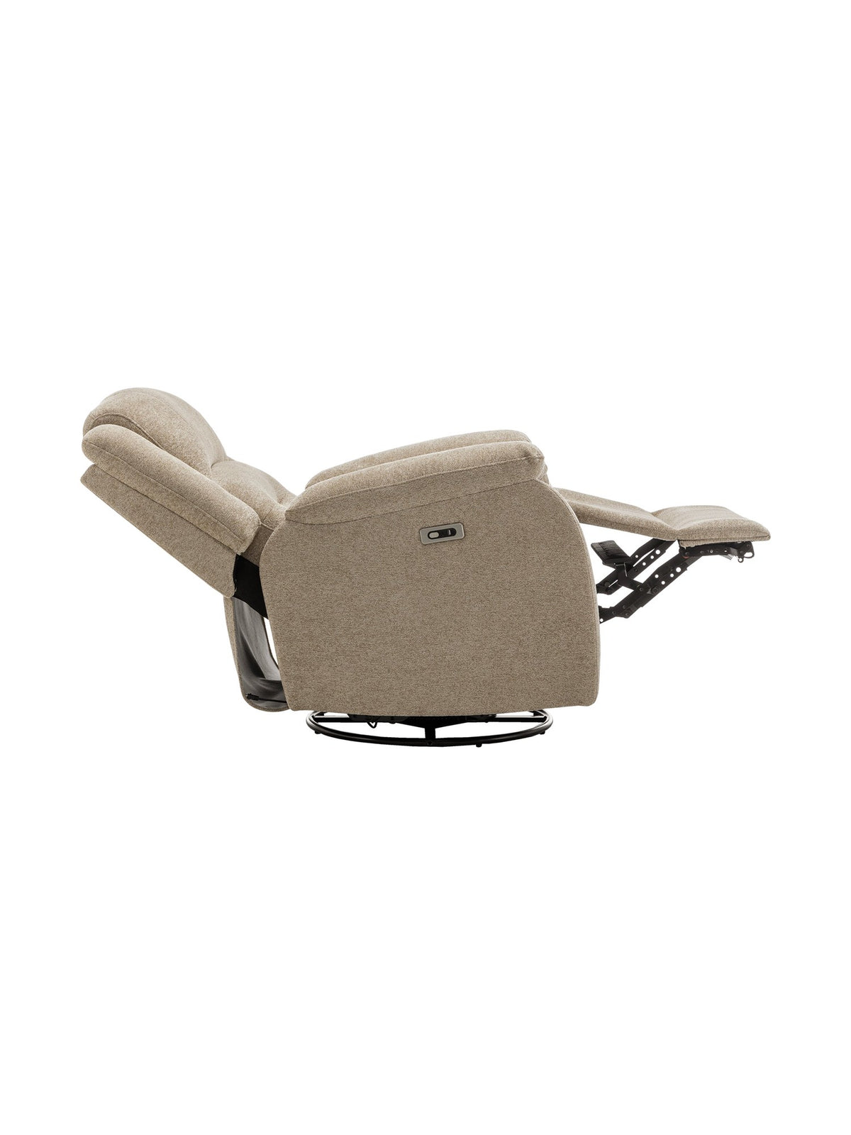 Chaise inclinable Béatrice en beige – photo sur fond blanc – Meubles TOCO