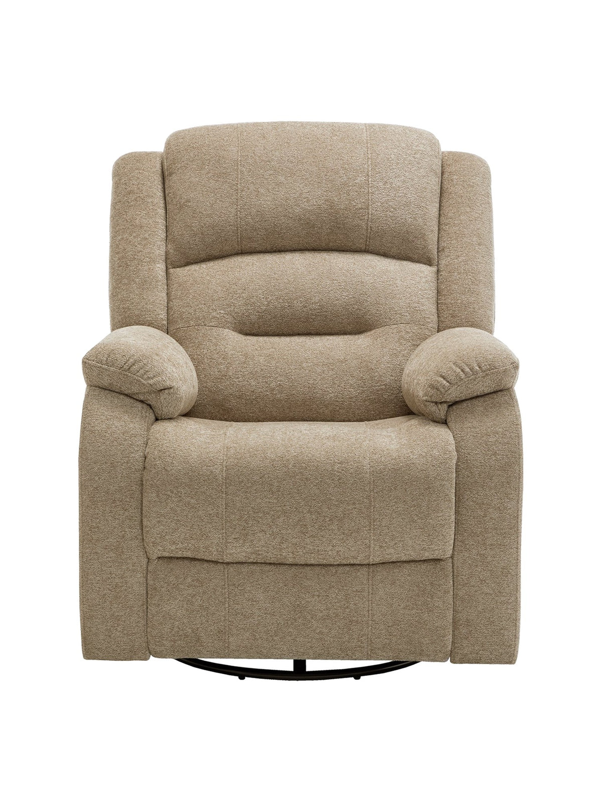 Chaise inclinable Béatrice en beige – photo sur fond blanc – Meubles TOCO
