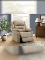 Chaise inclinable Béatrice en beige – mise en situation dans un salon – Meubles TOCO