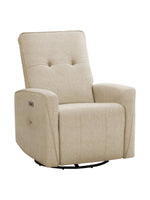 Chaise inclinable Dalton en beige – vue de face – Meubles TOCO