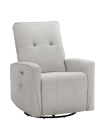 Chaise inclinable Dalton en gris – vue de face – Meubles TOCO
