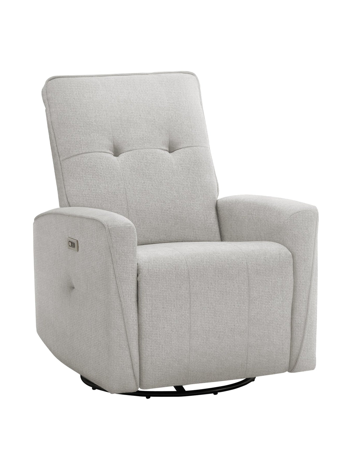 Chaise inclinable Dalton en gris – vue de face – Meubles TOCO