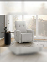Chaise inclinable Dalton en gris – mise en situation dans un salon – Meubles TOCO