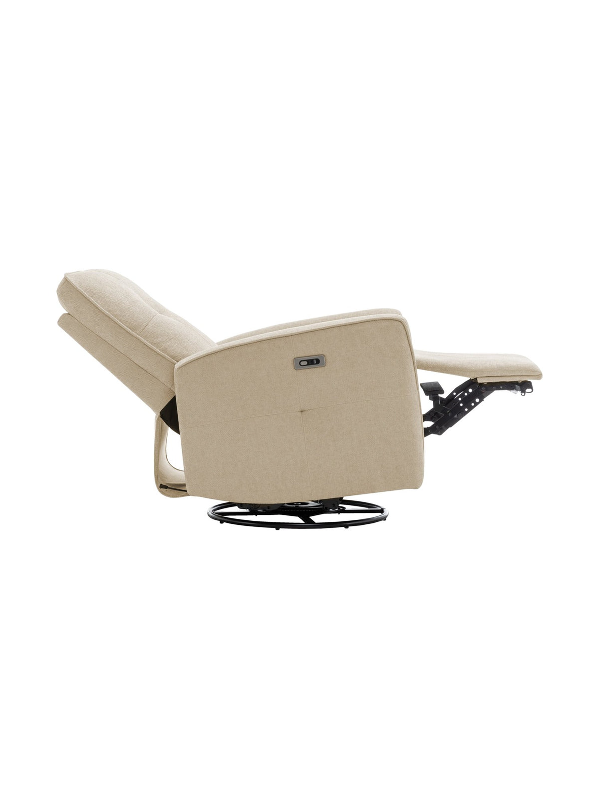 Chaise inclinable Dalton en beige – photo sur fond blanc – Meubles TOCO