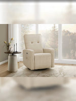 Chaise inclinable Dalton en beige – mise en situation dans un salon – Meubles TOCO