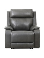 Chaise inclinable électrique Lewis en gris foncé – vue de face – Meubles TOCO