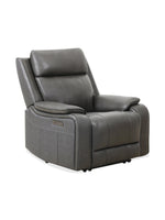 Chaise inclinable électrique Lewis en gris foncé – vue de trois quarts – Meubles TOCO