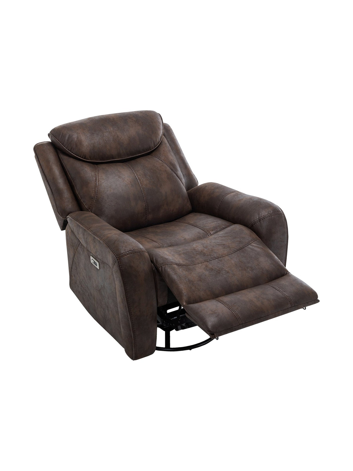Chaise inclinable Jackson en brun – photo sur fond blanc – Meubles TOCO