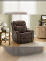 Chaise inclinable Jackson en brun – mise en situation dans un salon – Meubles TOCO