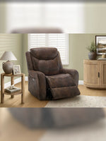 Chaise inclinable Jackson en brun – mise en situation dans un salon – Meubles TOCO
