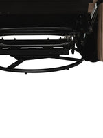 Chaise inclinable Lewis pivotante et berçante en taupe – détail de la finition – Meubles TOCO