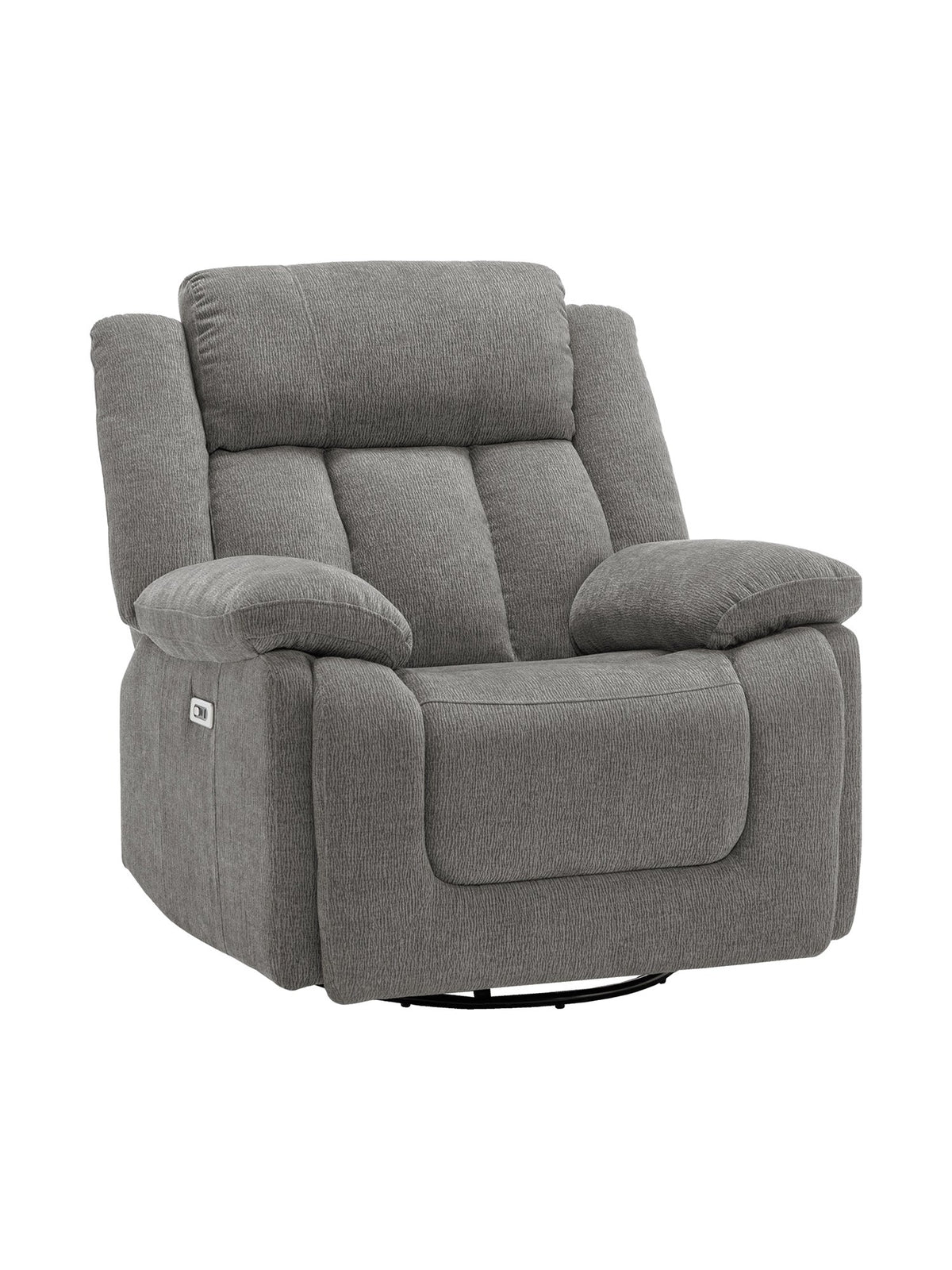 Chaise inclinable Ricardo en gris – vue de face – Meubles TOCO