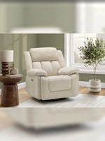 Chaise inclinable Ricardo en beige – mise en situation dans un salon – Meubles TOCO