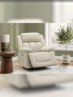 Chaise inclinable Ricardo en beige – mise en situation dans un salon – Meubles TOCO