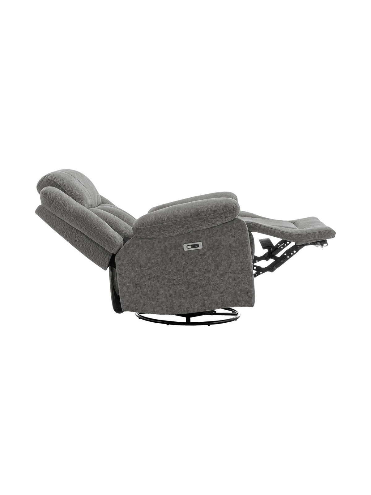 Chaise inclinable Ricardo en gris – photo sur fond blanc – Meubles TOCO