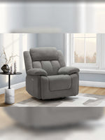 Chaise inclinable Ricardo en gris – mise en situation dans un salon – Meubles TOCO