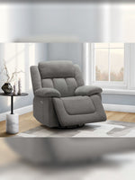 Chaise inclinable Ricardo en gris – mise en situation dans un salon – Meubles TOCO