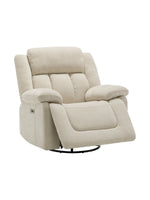 Chaise inclinable Ricardo en beige – photo sur fond blanc – Meubles TOCO