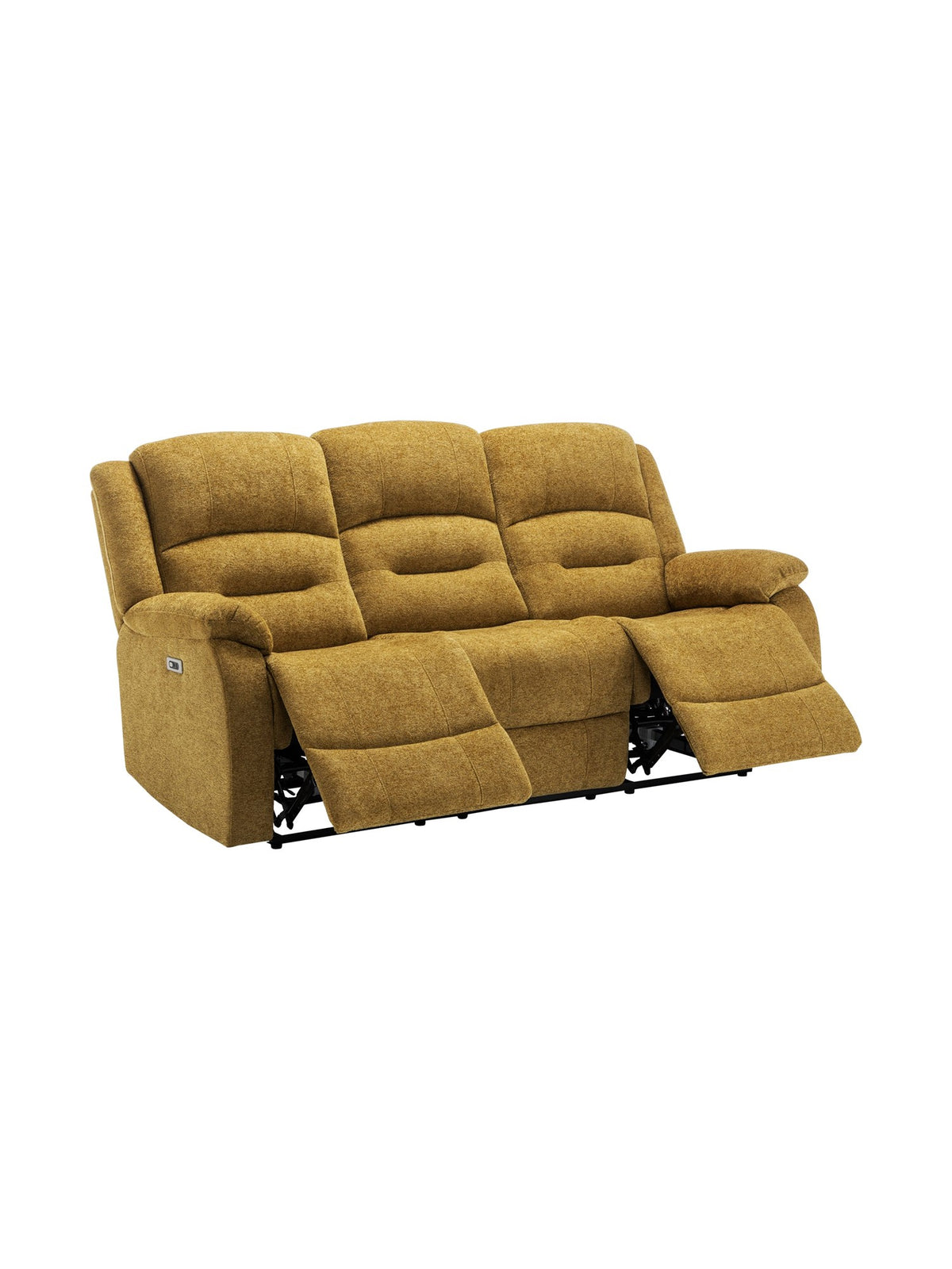 Sofa inclinable Béatrice en jaune – photo sur fond blanc – Meubles TOCO