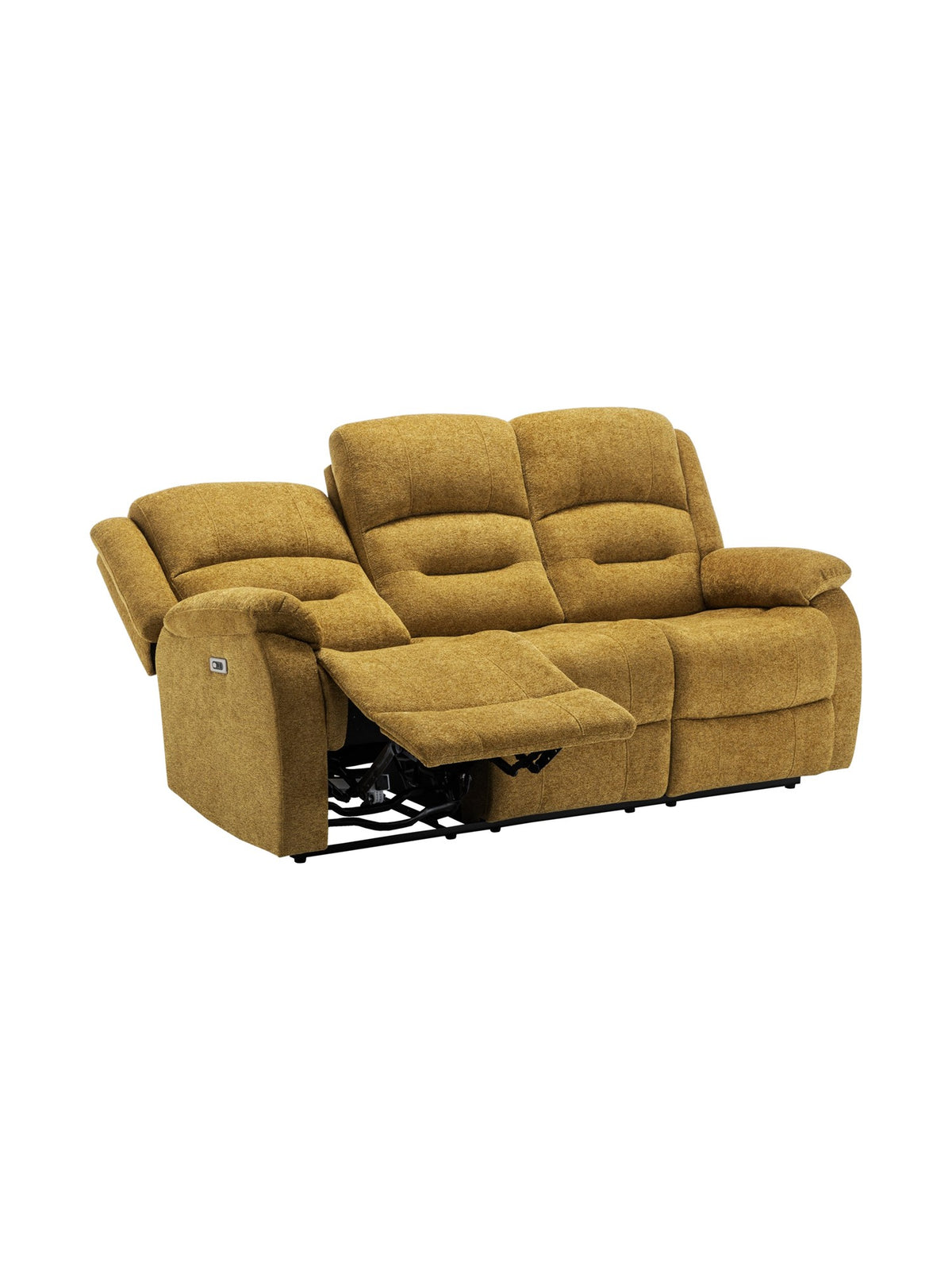 Sofa inclinable Béatrice en jaune – photo sur fond blanc – Meubles TOCO