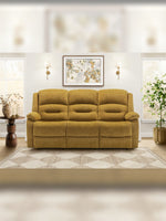 Sofa inclinable Béatrice en jaune – mise en situation dans un salon – Meubles TOCO