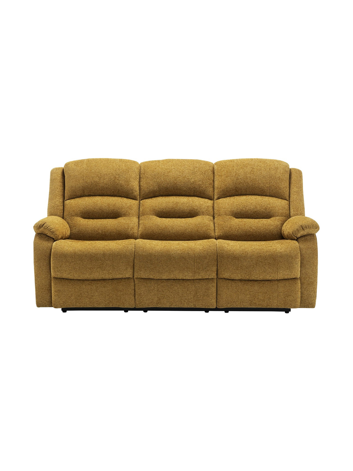 Sofa inclinable Béatrice en jaune – vue de face – Meubles TOCO