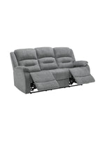 Sofa inclinable Béatrice en bleu – photo sur fond blanc – Meubles TOCO