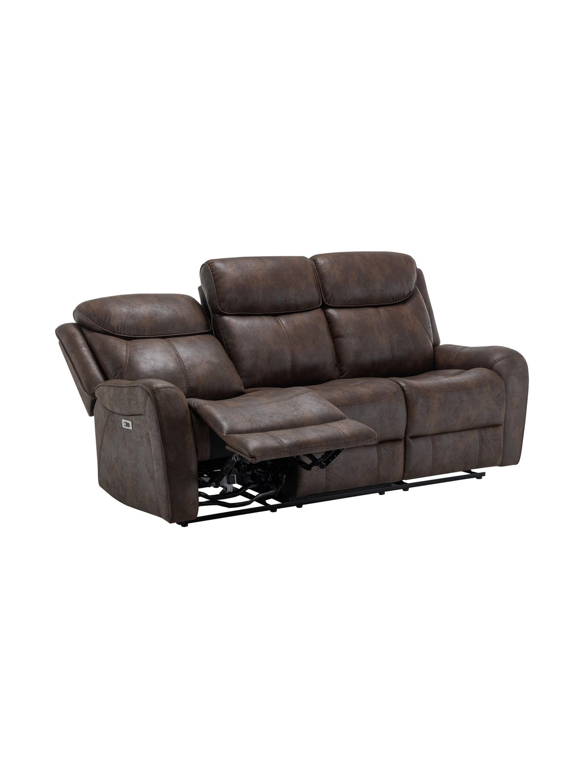 Sofa inclinable Jackson en brun – photo sur fond blanc – Meubles TOCO