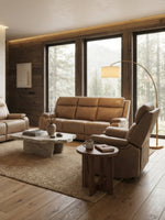 Sofa inclinable Lewis en taupe – mise en situation dans un salon – Meubles TOCO