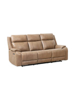 Sofa inclinable Lewis en taupe – vue de trois quarts – Meubles TOCO