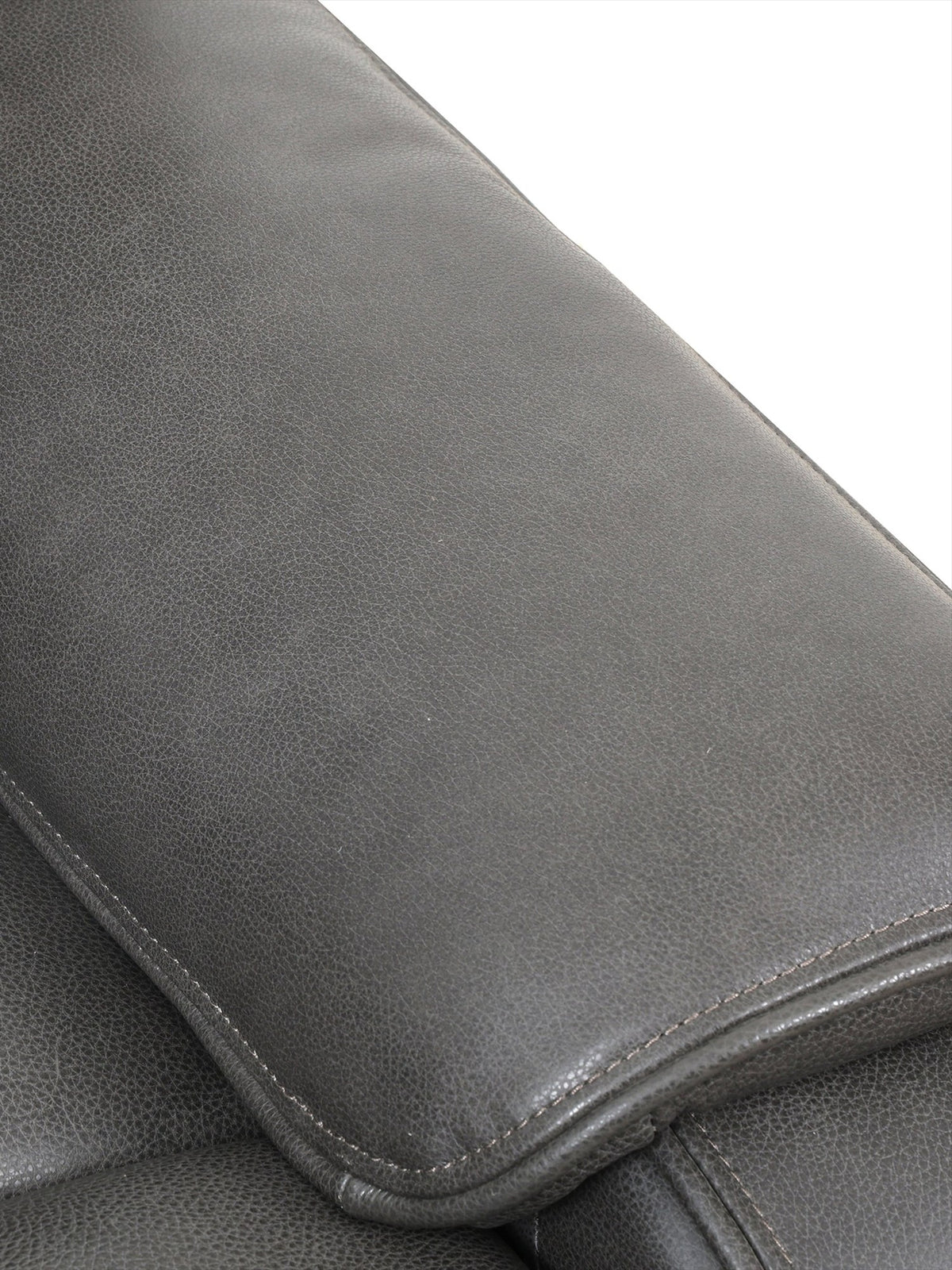 Sofa inclinable Lewis en gris foncé – détail de la finition – Meubles TOCO