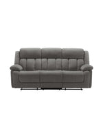 Sofa inclinable Ricardo en gris – vue de face – Meubles TOCO