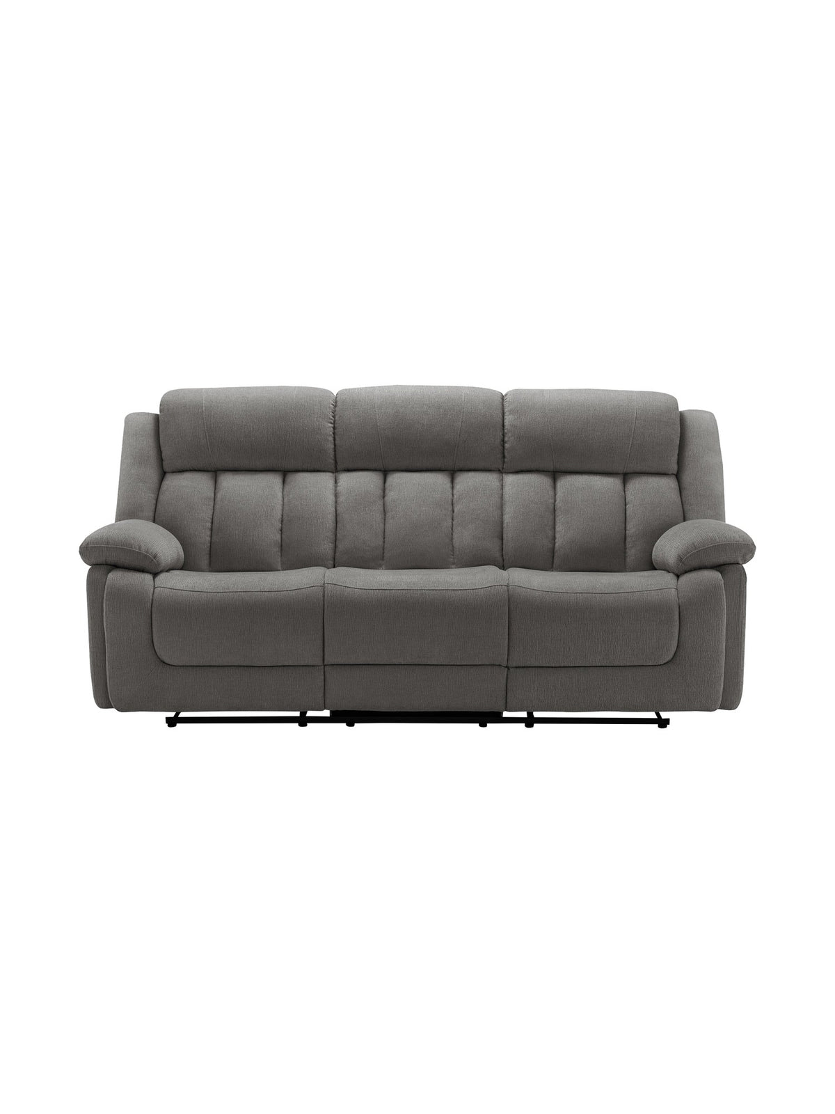 Sofa inclinable Ricardo en gris – vue de face – Meubles TOCO