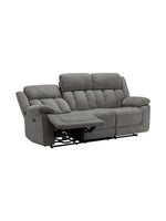 Sofa inclinable Ricardo en gris – photo sur fond blanc – Meubles TOCO