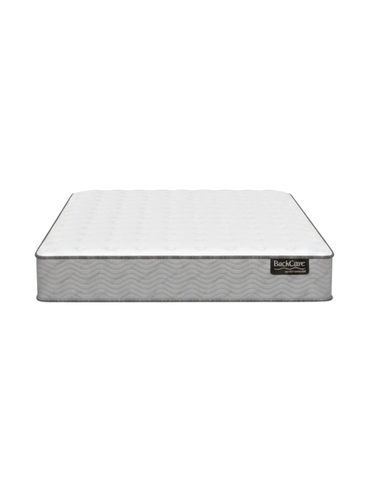 Matelas ferme TOCO Meubles BackCare Duo avec ressorts ensachés et mousse gel rafraîchissante sur fond blanc