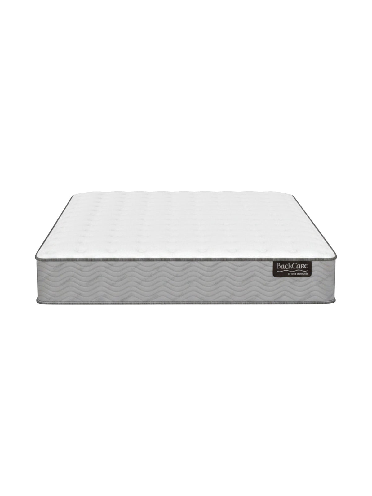 Matelas ferme TOCO Meubles BackCare Duo avec ressorts ensachés, mousse AirFeel et gel rafraîchissant blanc et gris