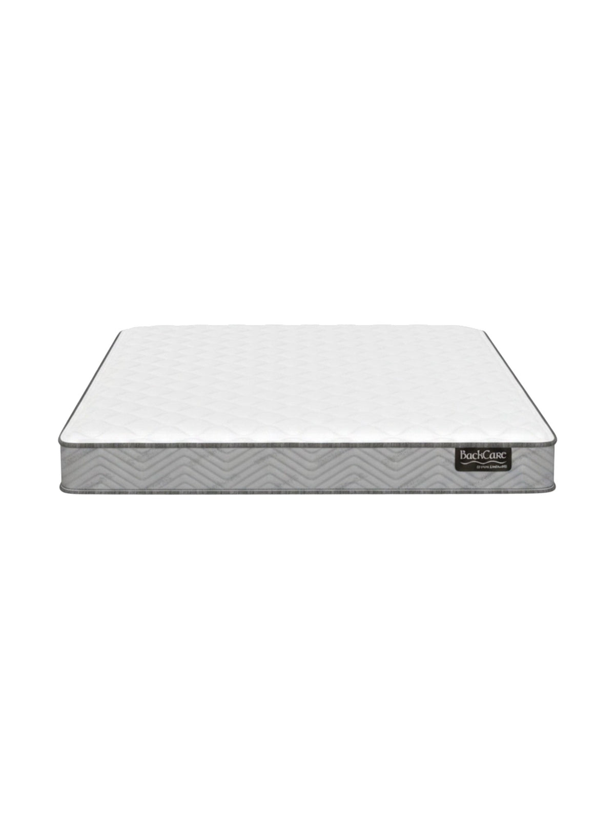 Matelas ferme BackCare Solo de TOCO Meubles avec mousse haute densité et fibres antimicrobiennes, vue de profil.
