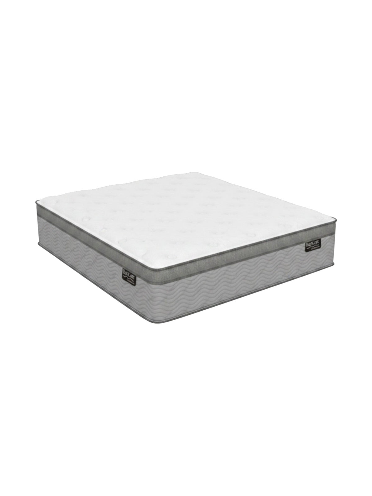 Matelas TOCO Meubles Back Care Quartet très grand avec ressorts ensachés, mousse gel et finition grise texturée