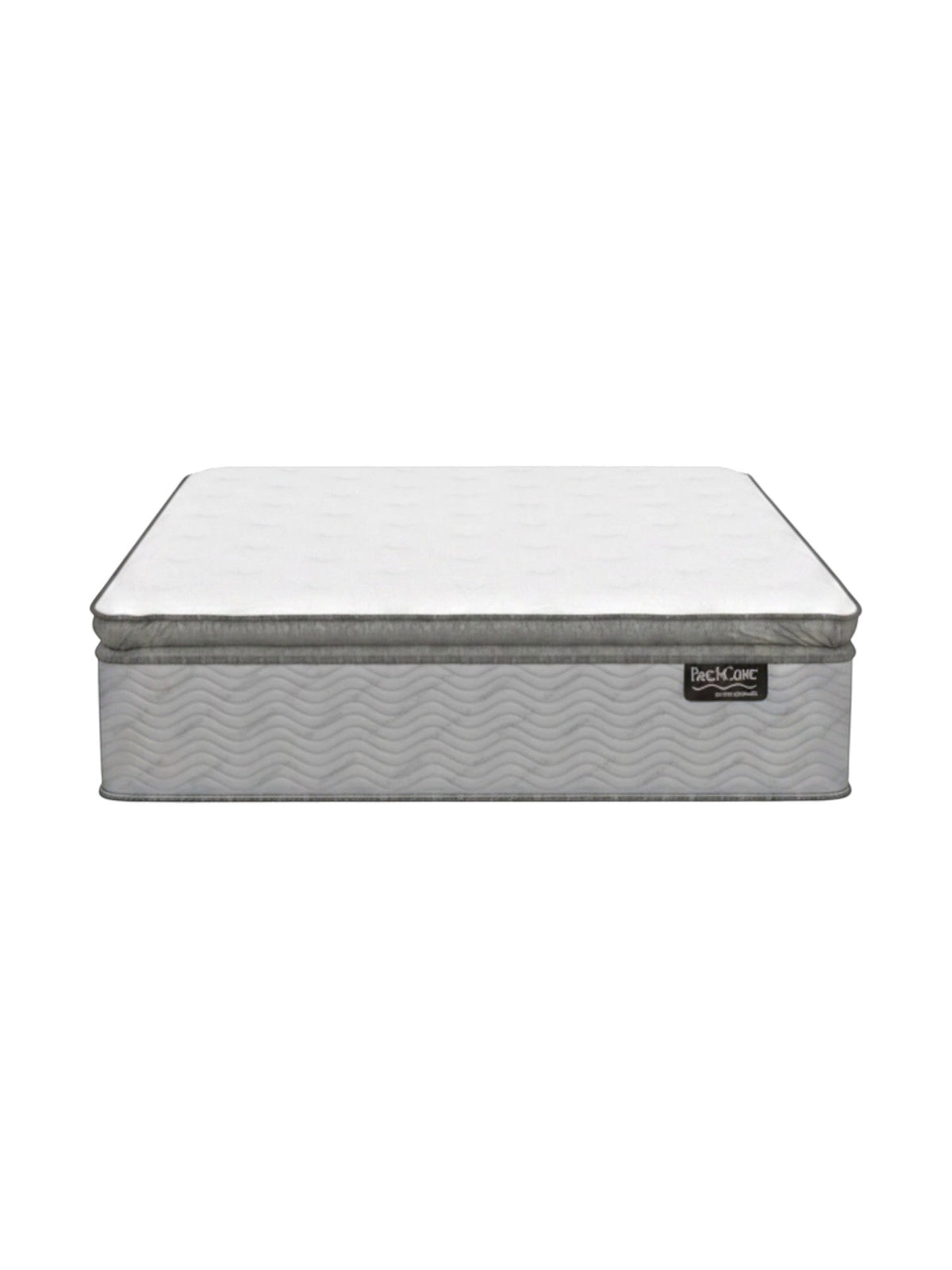 Matelas double TOCO Meubles BackCare Quintet avec ressorts ensachés, mousse mémoire et finition grise élégante.