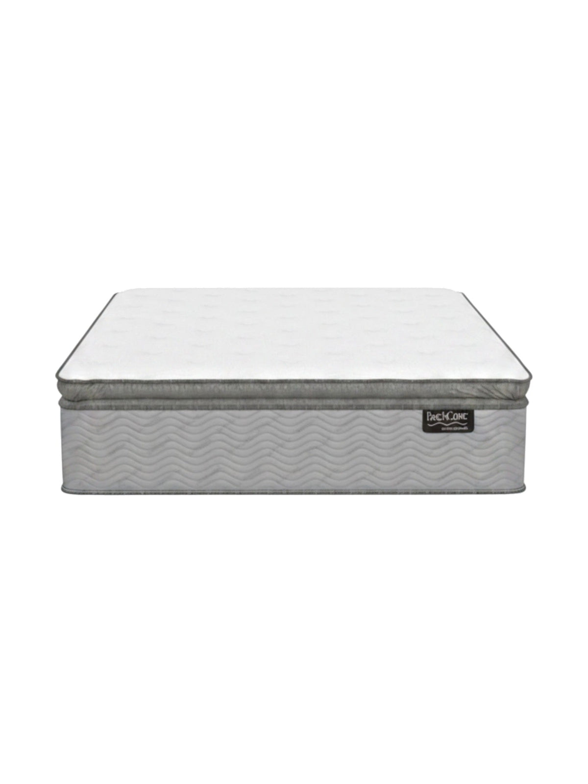 Matelas haut de gamme TOCO Meubles Back Care Quintet avec ressorts ensachés et finition grise élégante
