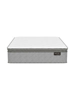 Matelas haut de gamme TOCO Meubles BackCare Quintet avec ressorts ensachés, mousse mémoire et finition grise élégante.