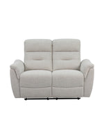 Causeuse inclinable Hudson de TOCO Meubles en tissu beige clair, design confortable et moderne pour salon