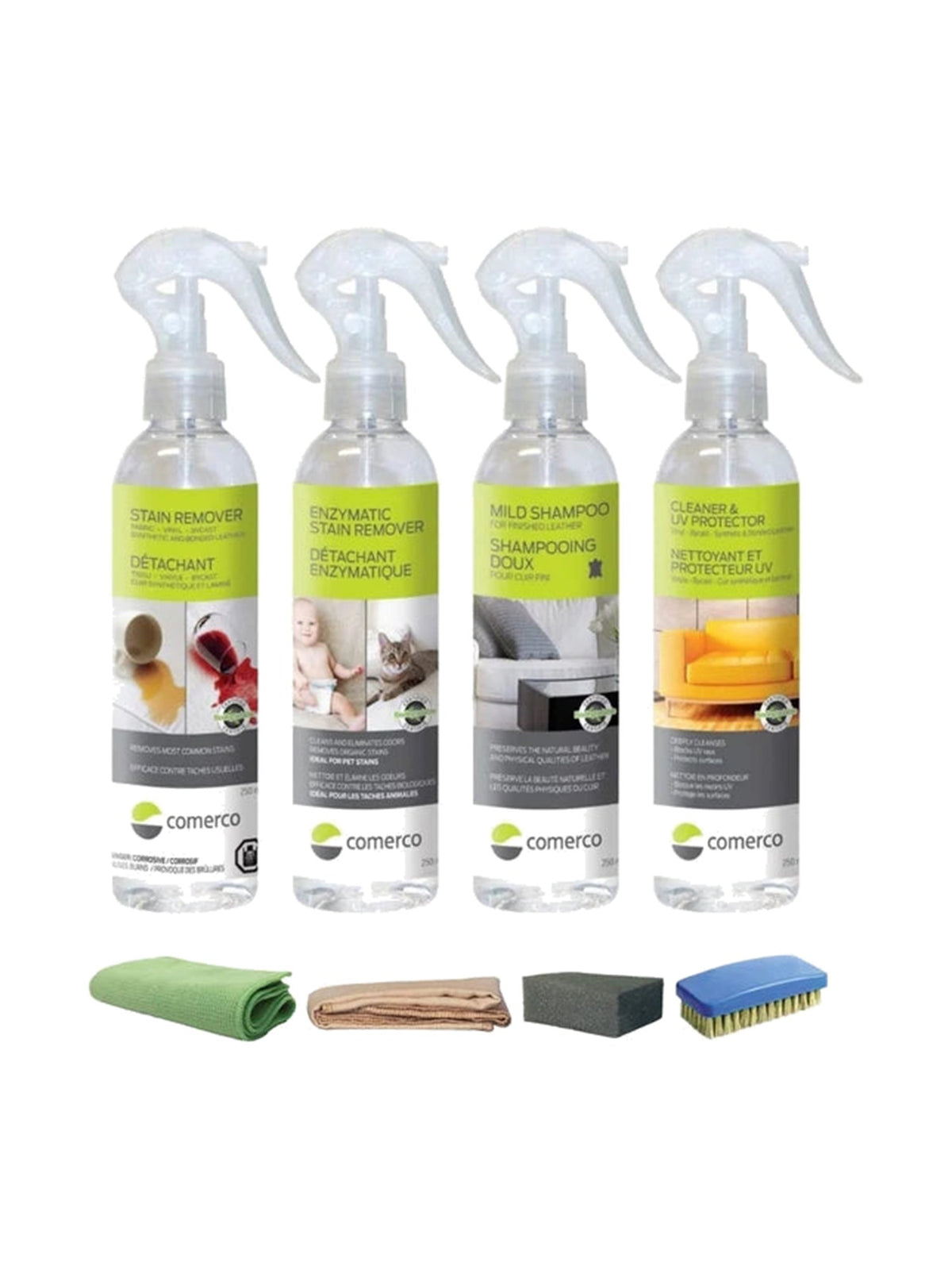Ensemble de nettoyage pour mobilier - 4 x 250 ml