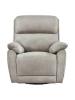 Fauteuil inclinable Dean gris de TOCO Meubles, confortable avec accoudoirs rembourrés pour le salon