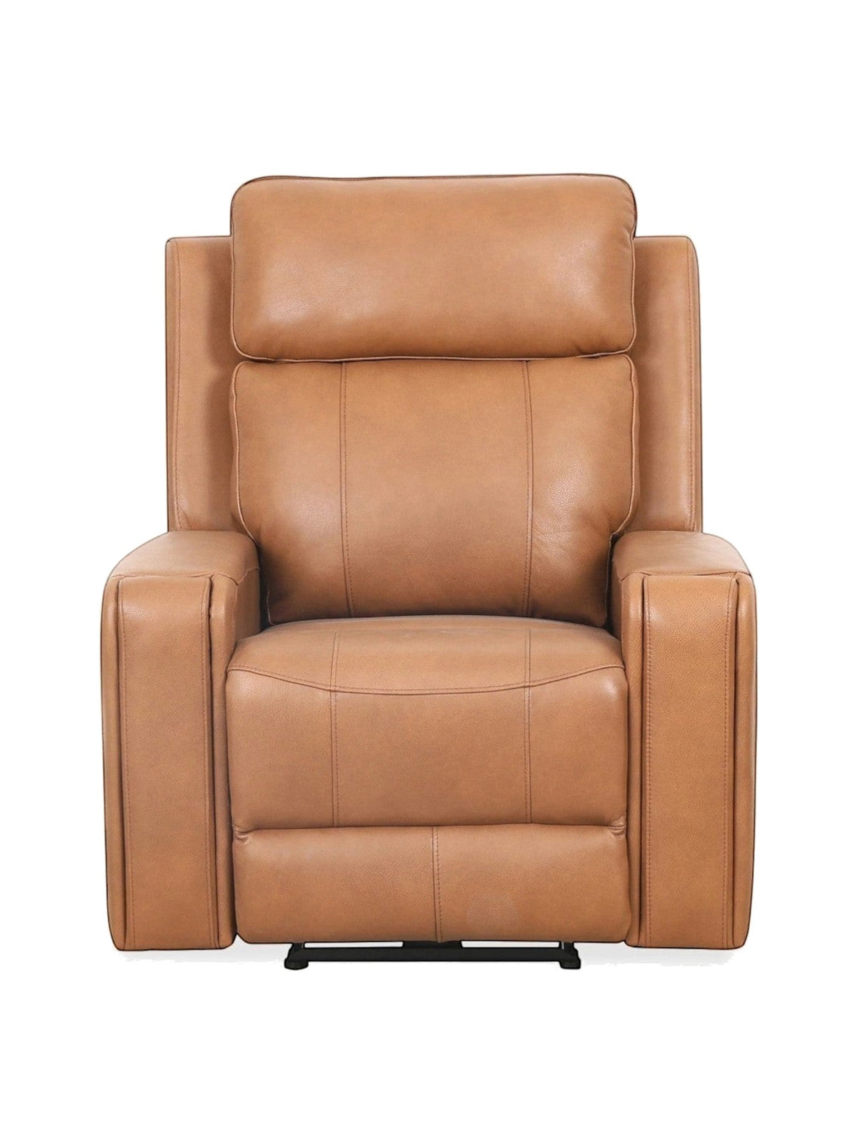 Fauteuil inclinable Miles en cuir marron confortable pour salon par TOCO Meubles