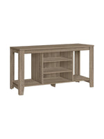Meuble télé Belvo 48 pouces de TOCO Meubles en bois au fini taupe avec étagères de rangement ouvertes