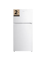 Réfrigérateur blanc à congélateur supérieur TOCO Meubles avec éclairage DEL et système de circulation d'air