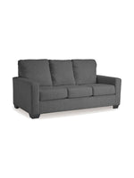 TOCO Meubles Canapé-lit Jabari 3 places gris anthracite en tissu, design moderne avec coussins confortables.